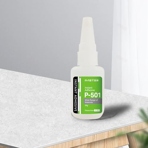 50pcs P-501 Instant Adhesive Glue for Channel Letter Sign, 20g Quick Dry Needle Nozzle Glue Bulk for Installation of Metal, Plastic, for Bonding Wood, Paper, Leather & Fabric.