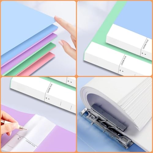 folders 4-Pack Punchless Clamp Binder Folder A4 File Folders