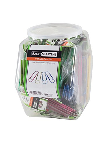 ASSORTED -4 PAPER CLIP TUB