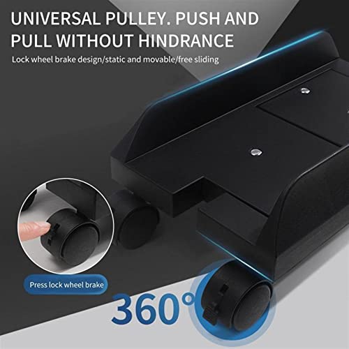 GERRIT CPU Stand CPU Holder Stand, Mobile Desktop PC Tower Stand with Rolling Wheels, Floor PC Mainframe Bracket, Adjustable Width Universal PC Holder Cart Computer Tower Stand
