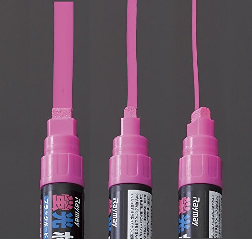 レイメイ藤井 Raymay Fujii LBM40 Chalkboard Whiteboard Board Markers, Fluorescent Broad Point, Set of 8