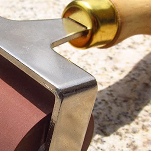 NRFJFOP 5/10cm Printing Ink Paint Rubber Brayer Anti-Skid Wooden Handle Roller Crafts Projects Tool