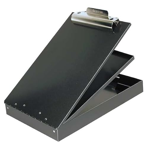 8-1/2" x 11" Portable Storage Clipboard 1-1/2", Black, Mfr: 21117-A