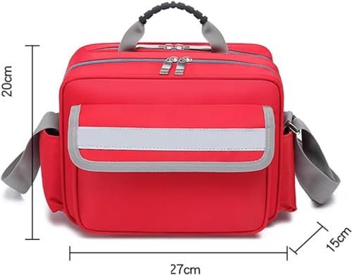 First Aid Shoulder Bag, Emergency Medical Supplies Organizer Empty,Survival Essentials Trauma Kit(B)