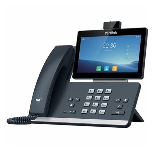YEALINK T58W-C 16 Line IP HD Android Phone with HD Camera, 7' colour touch screen, HD voice, Dual Gig Ports, Built-in Bluetooth& Wifi, USB 2.0
