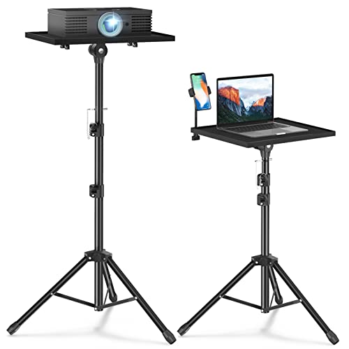 Facilife Projector Stand Tripod - Laptop Tripod Projector Stand Adjustable Height 22 to 47 Inch, Projector Tripod Stand, Tripod for Projector, Projector Stand for Outdoor Movies
