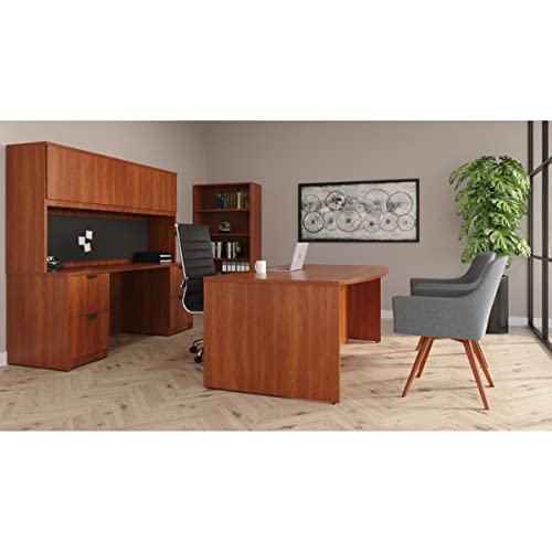 Lorell Prominence 2.0 Gray Elm Laminate Desk Unit