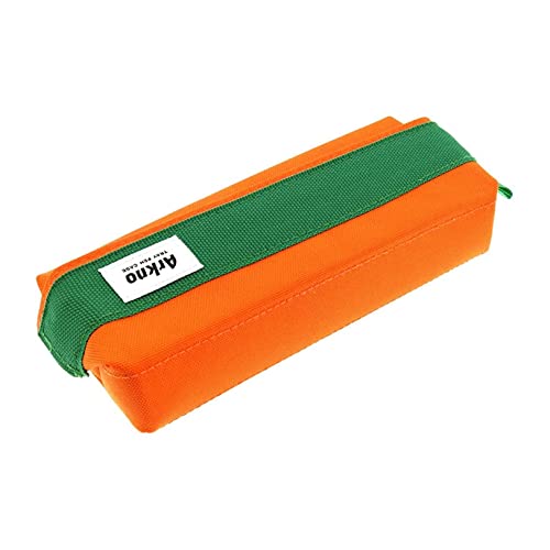 SUN-STAR Pen Case Arkno Large Capacity Pencil Holder Portable Pencil Pouch Orange S1419935
