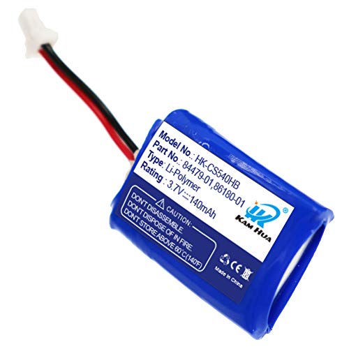KH KAM HUA CS540, C054 Replacement Battery, KAMHUA 84479-01, 86180-01 Replacement Battery for Plantronics CS540, C054 Headset (Pack of 6)