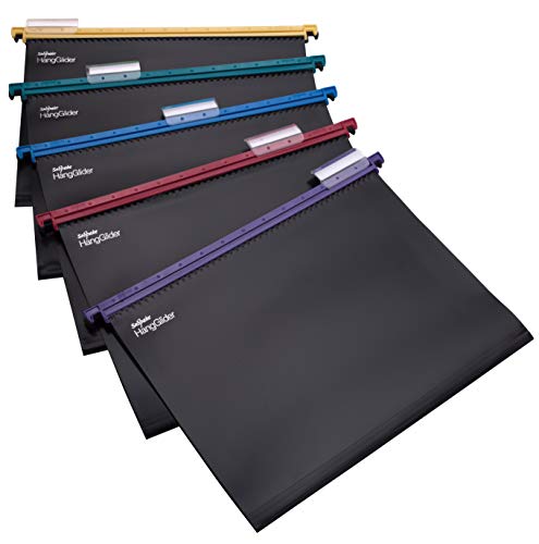 Snopake HangGlider Suspension Files Polypropylene with Tabs A4 Assorted Ref 10296 [Pack of 25] Foolscap