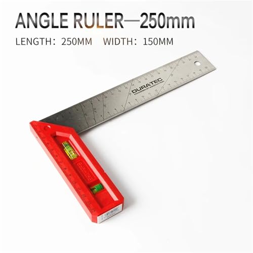 FDFDF Angle Protractor,90 Degree Turn Triangle and Right Corner Ruler Plastic Handle for Woodworking Measuring Tools