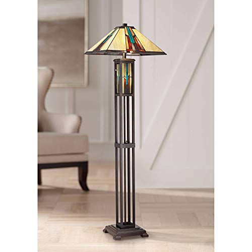 59 1/2" Tall Ranier Mission Night Light Floor Lamp Living Room