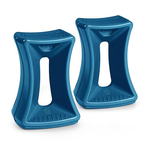 Simplay3 American Home Live Fit Active Balance Chair, 20" Stool for Adults and Teens- Ergonomic Office Desk Chair with Rock, Wobble, Tilt Motion for Learning, Work and Study Union Blue, 2-Pack