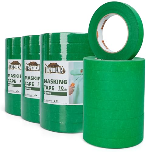 TAPEBEAR Green Painters Tape Masking Tape 0.7" x 60Yard x 40Rolls
