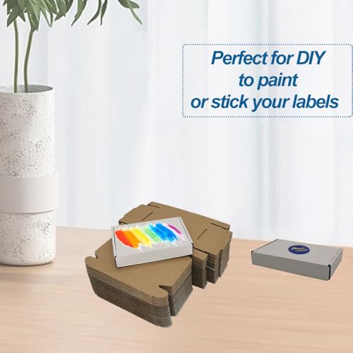 ROTCH 200 Pack 6x4x1'' Small Shipping Boxes, Cardboard Corrugated Mailers, White (M641-200-W)