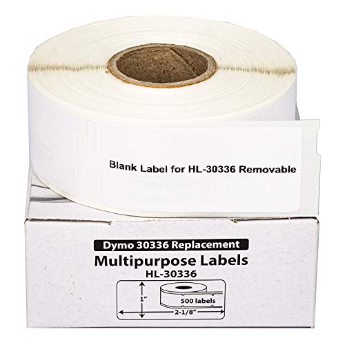 HouseLabels Compatible with Dymo 30336 Labels, 1" x 2-1/8"