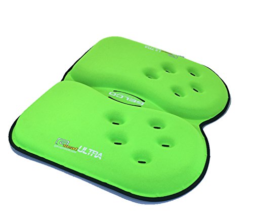 GSeat Ultra Large Gel and Foam Coccyx Seat Cushion for Back Pain Relief, Sciatica, Low Back, Tailbone-Pain, Pressure Relief, Seat Pad for Office, Home, Driving, Meditation Anywhere You Sit.(Green)