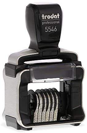 Trodat Professional 5546 Numberer Self Inking Stamp - 6 Digits