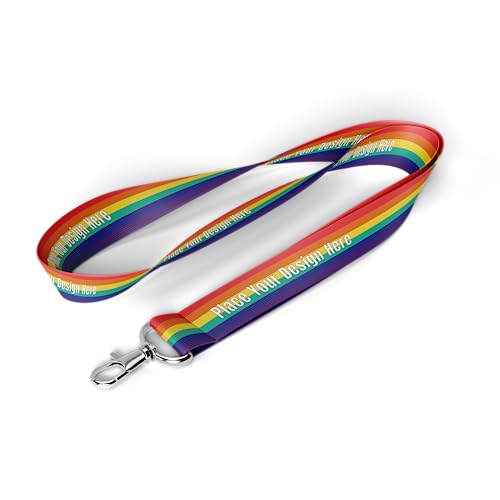 300 Pieces Custom Design Breakaway Lanyards Personalized Polyester Neck Straps with Logo, Text, Name for Office, Company, School, Event (With Design, 300)