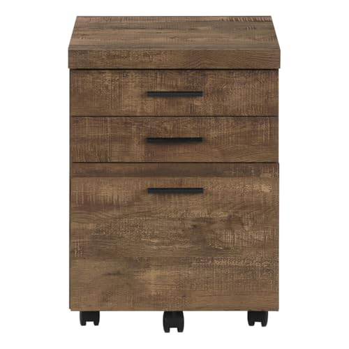 Office Room Spacious 3 Drawer File Cabinet with Black Colored Drawer Handles, Home Office File Cabinet with Smooth Drawer Glides, Easy to Assemble
