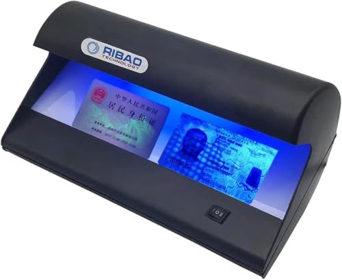Ribao SLD-16 Bill Detector with UV and Watermark Counterfeit Detection, Money Checker, ID Card/Passport Identification and verification, Business and Office use