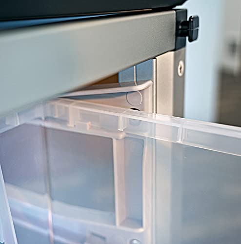 LUXOR MBS-STR-22-12L Modular Classroom Storage Cabinet - 4 Stacked modules with 12 Large Bins
