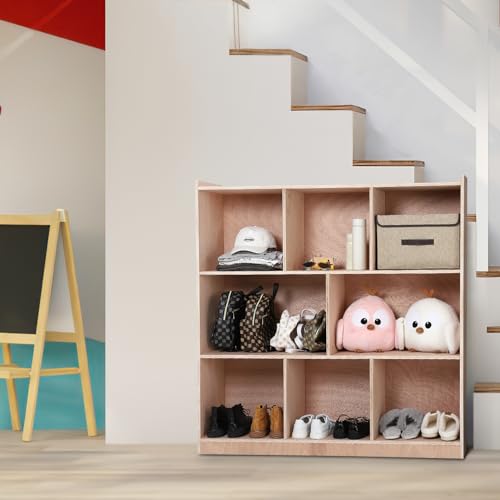 Amenitlif Cubby Mobile Tray Storage Cabinet,8-Section Lockers for Kids,Cubby Storage Organizer,Toy Storage Shelves,Classroom Cubbies,for Home/Daycare/Kindergarten