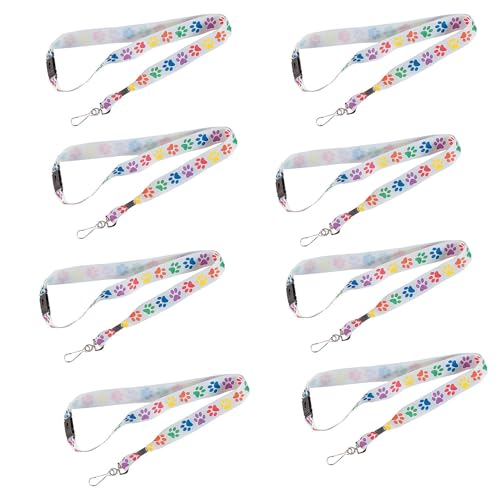 Fun Express Mega Bulk 144 Pieces Paw Print Breakaway Lanyards