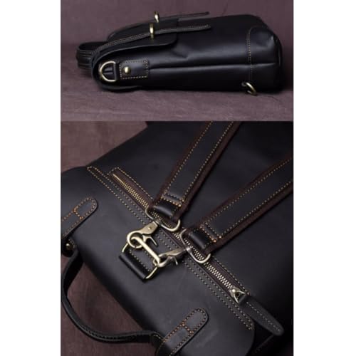 STBTOO Casual Daypacks Handbags Briefcases Men's Genuine Leather Shoulder Bags Messenger Bags Laptop Bags Luggage Bags(2)