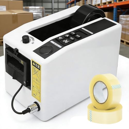 Eiwitany Automatic Electric Tape Dispenser - Ideals for Wrapping, Packing, Shipping - Efficient Ribbon Cutting Machine for Office Use