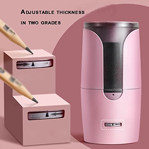 Electric Pencil Electric Pencil Sharpener Simple and Creative Sharpener USB with Stronger Spiral Blade Best School Sharpener Portable Office Artist Student (Color : A)