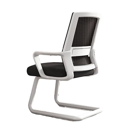 Office Chair Office Chair, Ergonomic Desk, Middle Back Breathable Mesh Home Adjustable(White)