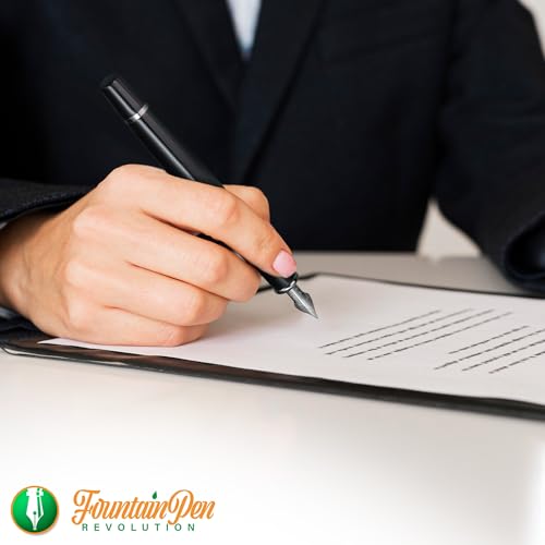FPR Ambassador Black Ultra Flex Fountain Pen Set for Writers