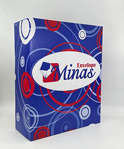 500 Minas Envelope - No. 9 Business Envelopes, Left Window, 3 7/8 x 8 7/8 Inches, 24lb White Paper with Blue Tint, Security Gum Flap, 500 Count, Made in USA, 500 Count