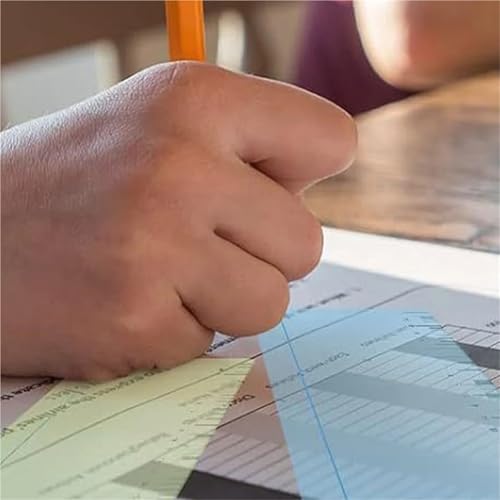Guided Reading Strips 8-Pack Reading Strip Ruler Bookmarks, Measuring Guide for Dyslexia & Classroom Use