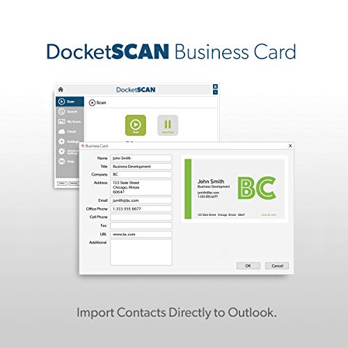 DocketPORT 667 Simplex Card Scanner (DP667-BCS) with DocketSCAN Business Card