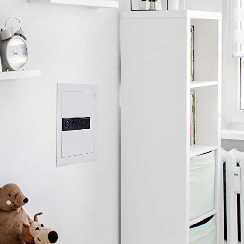 Moccha Electronic Security Box, 83 CF Built-in Wall, Wall Hidden Safe Box, Electronic Flat Security Safety Cabinet, Lock Box