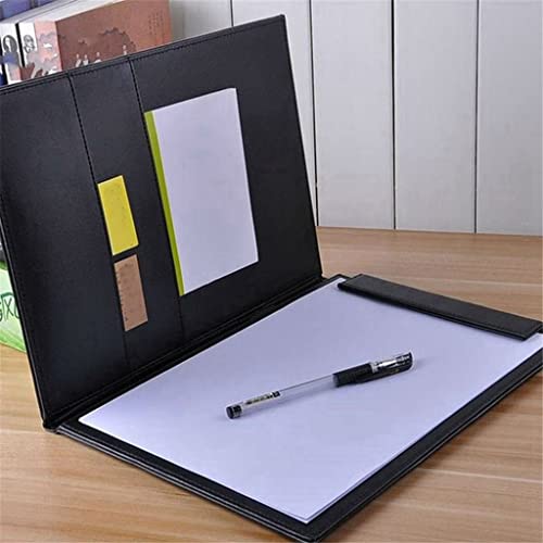 Pu Leather A4 Writing Clipboard Business Notepad Clip Boards Meeting Conference Document Organizer File Folders Paper Resume