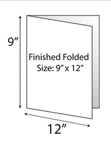 Print-Ready Bi-Fold Brochure (No-Tear Waterproof), 8-1/2" x 11 (Folded), 1-UP on 12" x 18" White Synthetic 8-Mil Paper - 25 Sheets