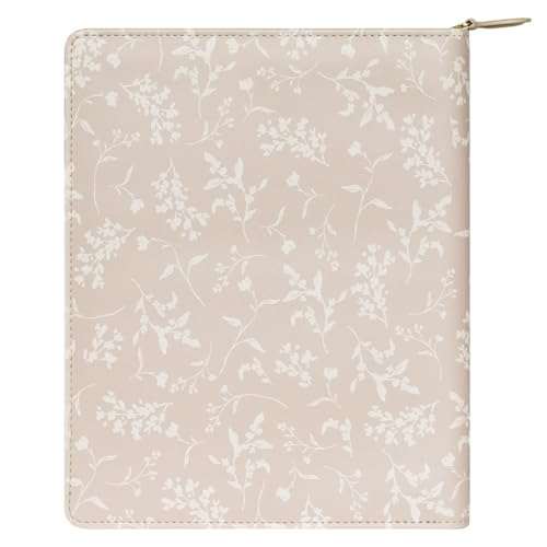 FranklinCovey - Elegant Daydream Planner Love Cover for Wire-Bound FranklinCovey Planners | Simulated Leather - Zipper Closure (Classic, Wistful Day Tand)