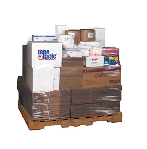 Aviditi 20" x 7500' Cast Machine Stretch Film, Clear, 60 Gauge, for Protecting Packages During Shipping and Storage, 1 Roll