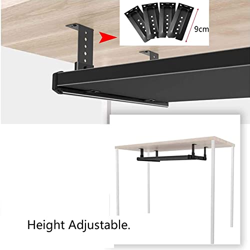 BWPURWDFH Keyboard Tray Under Desk Pull-Out Keyboard Drawers Platforms, for Organized Under Desk Storage ?Hidden, Desk Extender with Height Adjustable for Office/Study/School/Garage (White 7