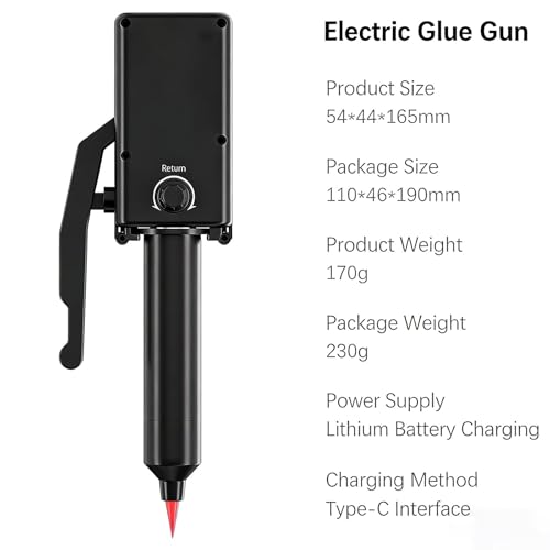 Electric Glue Dispenser, Auto Glue Dispenser Tool with Adjustable Speed, Intelligent Back-Suction Liquid Glue Gun for Pressing, Squeezing, DIY Crafts and Precision Glue Work Repair
