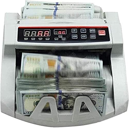 JIQHOHX Money Counter Counting Machine Bill Counting Machine Detector UV/MG Counterfeit Countries Such As US Dollar Euro British Pound Canada Japan Etc