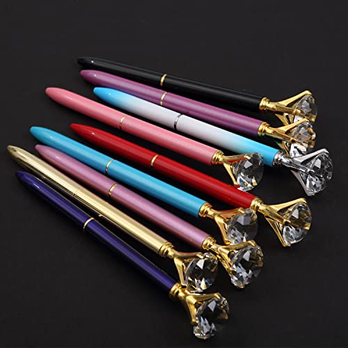Bridesmaid Gift for teachers Bridal Shower Bling pen Guest Bridal Party Planner Diamond wedding gift Pen bulk set birthday pen (50 PENS, Blue)