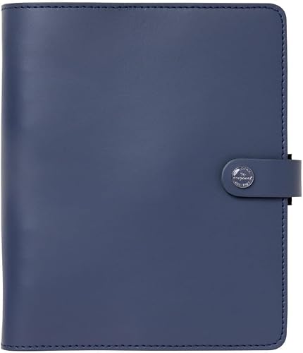 Filofax The Original Organizer, A5 Size, Midnight Blue - Leather, Six Rings, Week-to-View Insert, Multilingual (C022661)