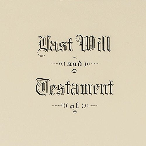 Blumberg Letter Size, Testament Ledger, Off-White, Engraved, Last Will and Testament Covers, 100 per Box