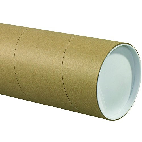 BOX USA BP5036KHD Jumbo Mailing Tubes, 5" x 36", Kraft (Pack of 15)