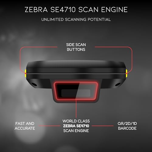 Chainway C6000 Mobile Computer, Android 13, Barcode Scanner, Pistol Grip, SE4710 2D/1D/QR Code Reader, Keyboard, Wireless, WiFi, Bluetooth, for Inventory Scanning