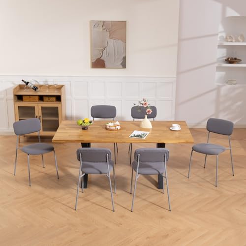 Sidanli Reception Chair Set of 4, Stackable Waiting Room Seating for Office, Lobby, and Guest Use, Grey